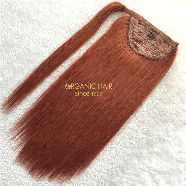 Human remy #350 color ponytail hair extensions on sale X146